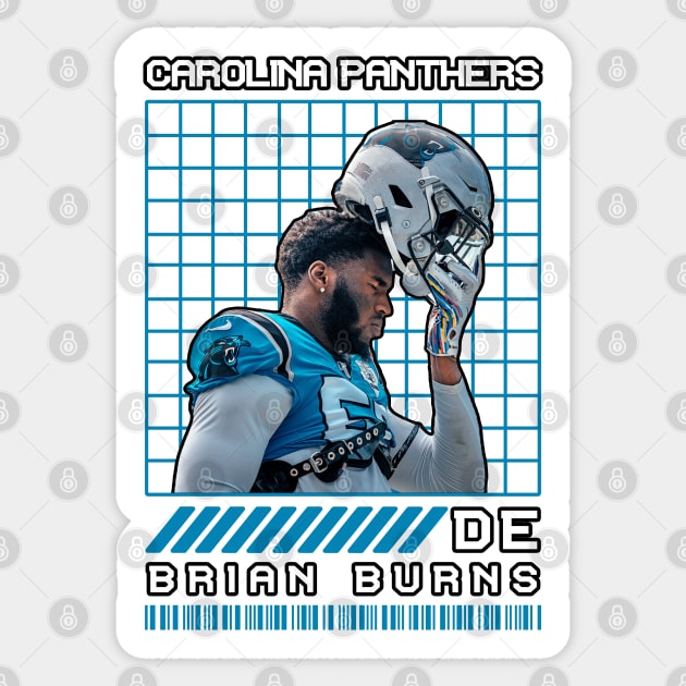 BRIAN BURNS - DE - CAROLINA PANTHERS Sticker by Mudahan Muncul 2022